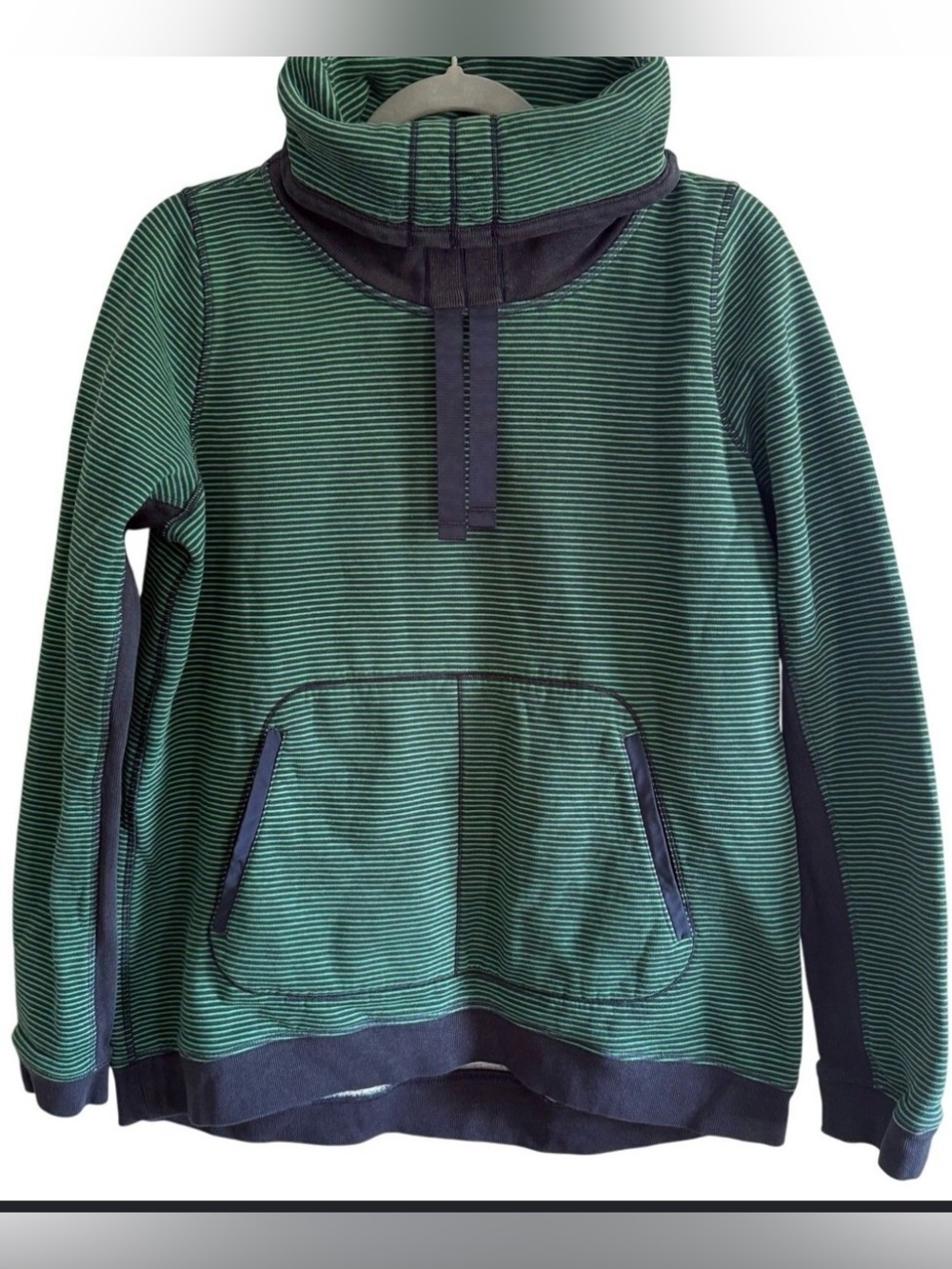 lululemon athletica Green Striped Women's Sweater